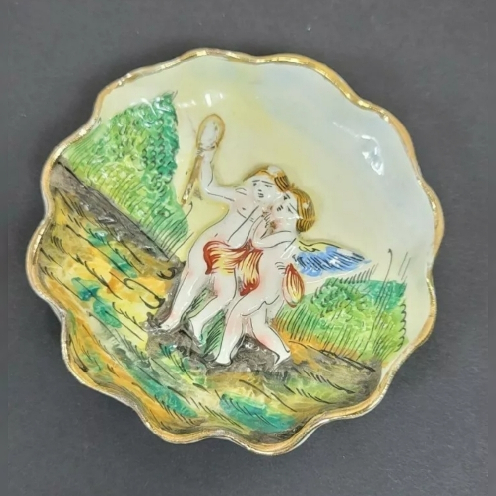 VTG‎ Capodimonte Porcelain Nude Cherub Ange…